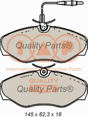 IAP QUALITY PARTS 704-13163 - Bremžu uzliku kompl., Disku bremzes adetalas.lv