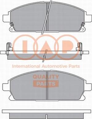 IAP QUALITY PARTS 704-13100P - Bremžu uzliku kompl., Disku bremzes adetalas.lv