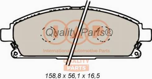 IAP QUALITY PARTS 704-13100X - Bremžu uzliku kompl., Disku bremzes adetalas.lv