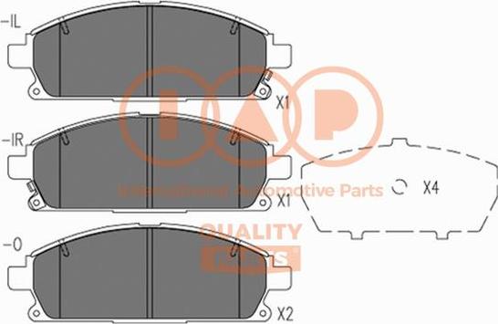 IAP QUALITY PARTS 704-13100 - Bremžu uzliku kompl., Disku bremzes adetalas.lv