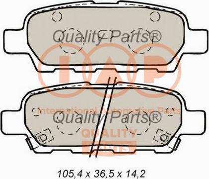 IAP QUALITY PARTS 704-13101 - Bremžu uzliku kompl., Disku bremzes adetalas.lv