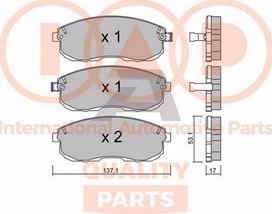 IAP QUALITY PARTS 704-13210P - Bremžu uzliku kompl., Disku bremzes adetalas.lv