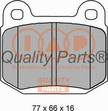 IAP QUALITY PARTS 704-12098X - Bremžu uzliku kompl., Disku bremzes adetalas.lv