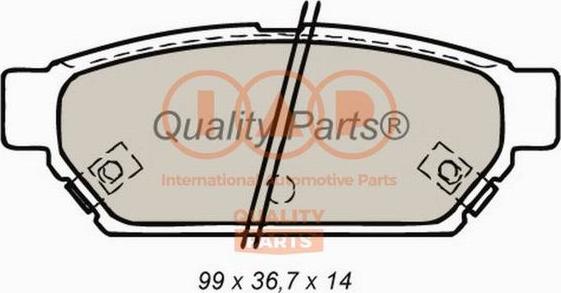 IAP QUALITY PARTS 704-12083 - Bremžu uzliku kompl., Disku bremzes adetalas.lv