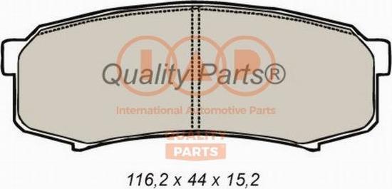 IAP QUALITY PARTS 704-17047 - Bremžu uzliku kompl., Disku bremzes adetalas.lv