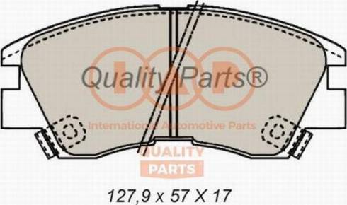 IAP QUALITY PARTS 704-12020X - Bremžu uzliku kompl., Disku bremzes adetalas.lv