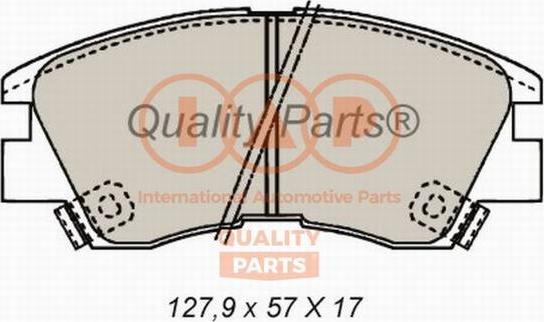 IAP QUALITY PARTS 704-12020 - Bremžu uzliku kompl., Disku bremzes adetalas.lv