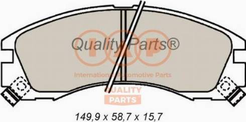 IAP QUALITY PARTS 704-12021X - Bremžu uzliku kompl., Disku bremzes adetalas.lv