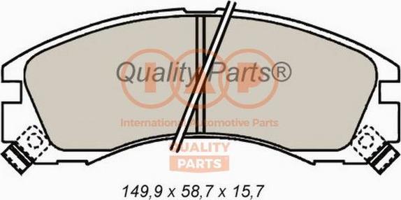 IAP QUALITY PARTS 704-12021 - Bremžu uzliku kompl., Disku bremzes adetalas.lv