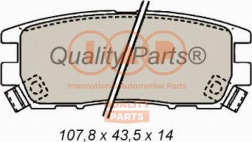 IAP QUALITY PARTS 704-12022X - Bremžu uzliku kompl., Disku bremzes adetalas.lv