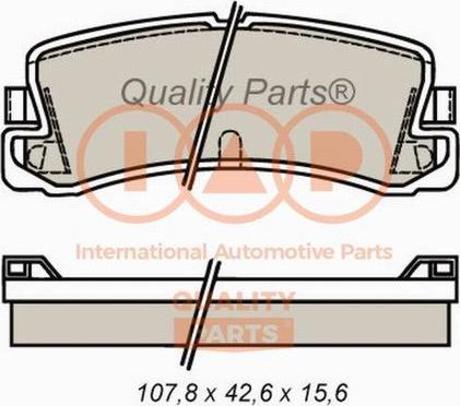 IAP QUALITY PARTS 704-17097 - Bremžu uzliku kompl., Disku bremzes adetalas.lv