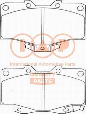 IAP QUALITY PARTS 704-17060P - Bremžu uzliku kompl., Disku bremzes adetalas.lv