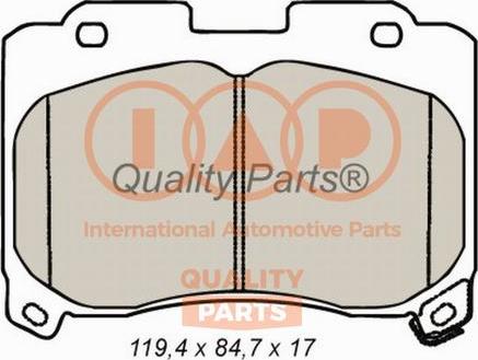 IAP QUALITY PARTS 704-17068 - Bremžu uzliku kompl., Disku bremzes adetalas.lv