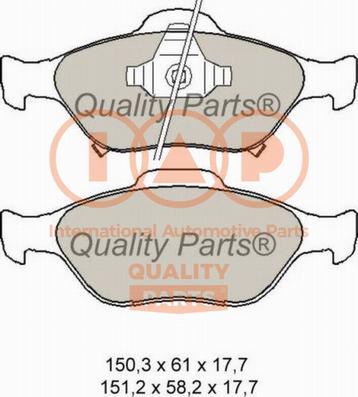 IAP QUALITY PARTS 704-17004X - Bremžu uzliku kompl., Disku bremzes adetalas.lv