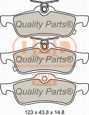 IAP QUALITY PARTS 704-17005X - Bremžu uzliku kompl., Disku bremzes adetalas.lv