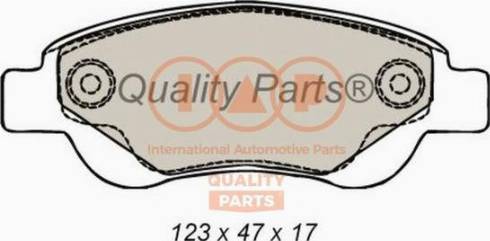 IAP QUALITY PARTS 704-17006X - Bremžu uzliku kompl., Disku bremzes adetalas.lv