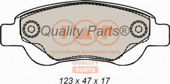 IAP QUALITY PARTS 704-17006 - Bremžu uzliku kompl., Disku bremzes adetalas.lv