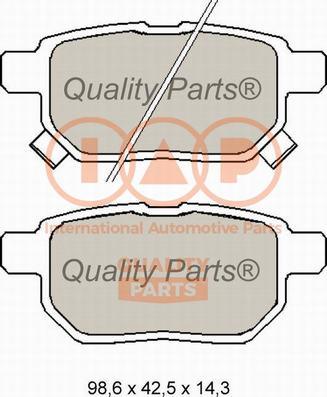 IAP QUALITY PARTS 704-17008X - Bremžu uzliku kompl., Disku bremzes adetalas.lv