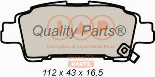 IAP QUALITY PARTS 704-17084 - Bremžu uzliku kompl., Disku bremzes adetalas.lv