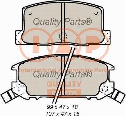 IAP QUALITY PARTS 704-17079 - Bremžu uzliku kompl., Disku bremzes adetalas.lv