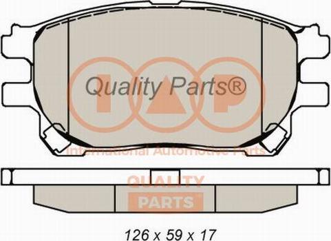 IAP QUALITY PARTS 704-17074X - Bremžu uzliku kompl., Disku bremzes adetalas.lv