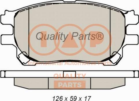 IAP QUALITY PARTS 704-17074 - Bremžu uzliku kompl., Disku bremzes adetalas.lv