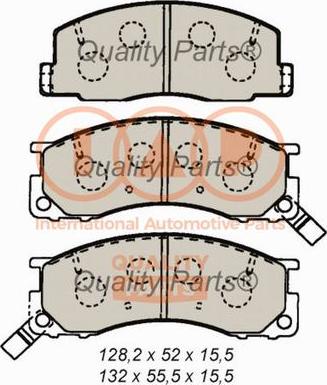 IAP QUALITY PARTS 704-17075 - Bremžu uzliku kompl., Disku bremzes adetalas.lv