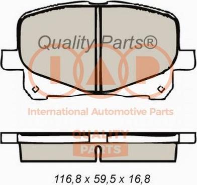 IAP QUALITY PARTS 704-17072X - Bremžu uzliku kompl., Disku bremzes adetalas.lv