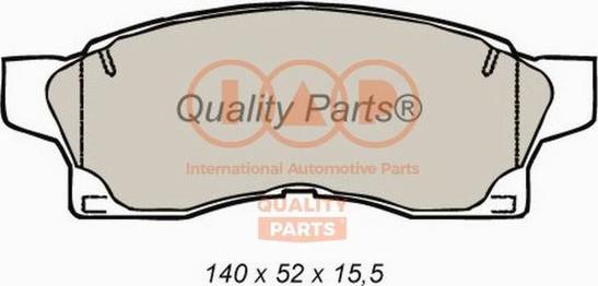 IAP QUALITY PARTS 704-17077 - Bremžu uzliku kompl., Disku bremzes adetalas.lv