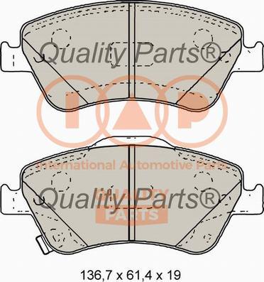 IAP QUALITY PARTS 704-17196X - Bremžu uzliku kompl., Disku bremzes adetalas.lv