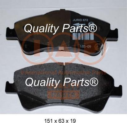 IAP QUALITY PARTS 704-17198 - Bremžu uzliku kompl., Disku bremzes adetalas.lv