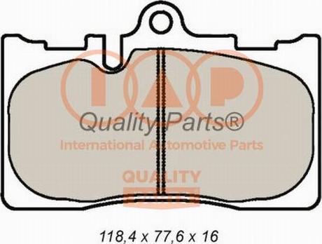 IAP QUALITY PARTS 704-17144P - Bremžu uzliku kompl., Disku bremzes adetalas.lv