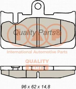 IAP QUALITY PARTS 704-17145P - Bremžu uzliku kompl., Disku bremzes adetalas.lv