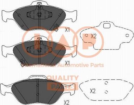 IAP QUALITY PARTS 704-17104X - Bremžu uzliku kompl., Disku bremzes adetalas.lv