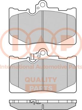 IAP QUALITY PARTS 704-17113 - Bremžu uzliku kompl., Disku bremzes adetalas.lv