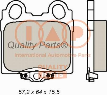 IAP QUALITY PARTS 704-17112 - Bremžu uzliku kompl., Disku bremzes adetalas.lv