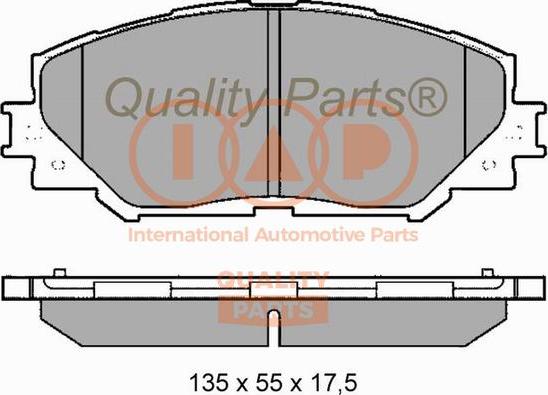 IAP QUALITY PARTS 704-17180 - Bremžu uzliku kompl., Disku bremzes adetalas.lv