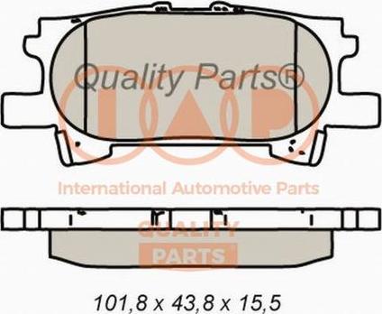 IAP QUALITY PARTS 704-17133X - Bremžu uzliku kompl., Disku bremzes adetalas.lv