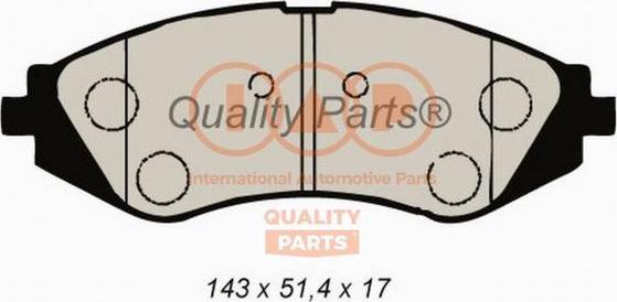 IAP QUALITY PARTS 704-20040 - Bremžu uzliku kompl., Disku bremzes adetalas.lv