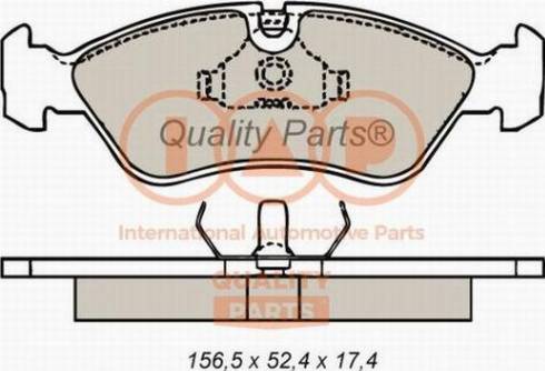 IAP QUALITY PARTS 704-20010X - Bremžu uzliku kompl., Disku bremzes adetalas.lv