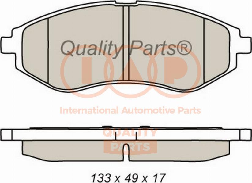 IAP QUALITY PARTS 704-20080G - Bremžu uzliku kompl., Disku bremzes adetalas.lv