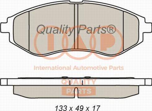 IAP QUALITY PARTS 704-20080X - Bremžu uzliku kompl., Disku bremzes adetalas.lv