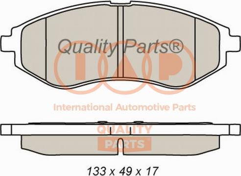 IAP QUALITY PARTS 704-20080 - Bremžu uzliku kompl., Disku bremzes adetalas.lv