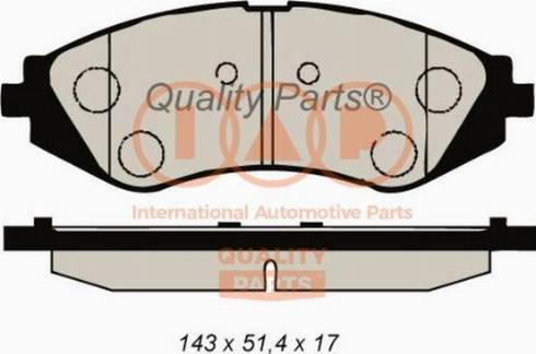 IAP QUALITY PARTS 704-20034X - Bremžu uzliku kompl., Disku bremzes adetalas.lv