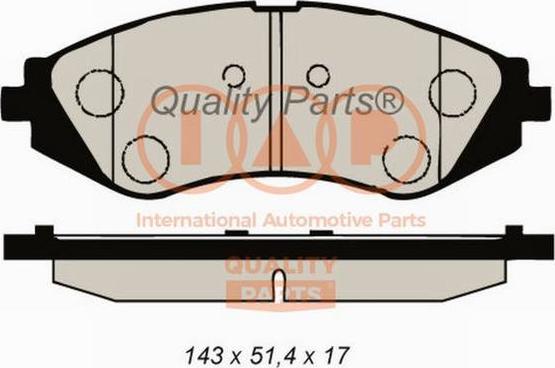 IAP QUALITY PARTS 704-20034 - Bremžu uzliku kompl., Disku bremzes adetalas.lv