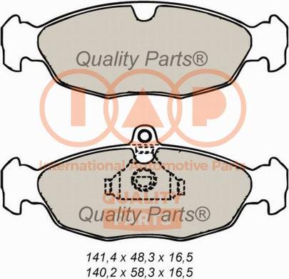 IAP QUALITY PARTS 704-20020 - Bremžu uzliku kompl., Disku bremzes adetalas.lv