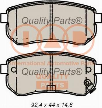 IAP QUALITY PARTS 704-21091X - Bremžu uzliku kompl., Disku bremzes adetalas.lv