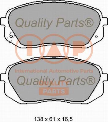 IAP QUALITY PARTS 704-21068 - Bremžu uzliku kompl., Disku bremzes adetalas.lv