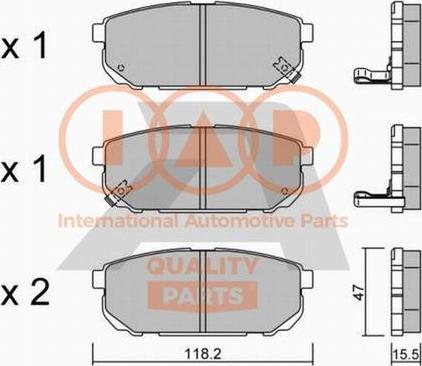 IAP QUALITY PARTS 704-21084P - Bremžu uzliku kompl., Disku bremzes adetalas.lv