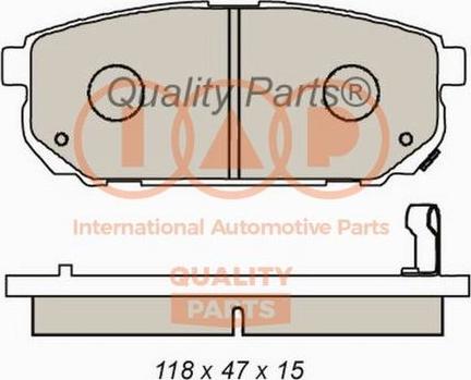 IAP QUALITY PARTS 704-21084X - Bremžu uzliku kompl., Disku bremzes adetalas.lv